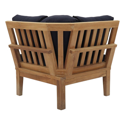 Marina Outdoor Patio Teak Corner Sofa by Modway