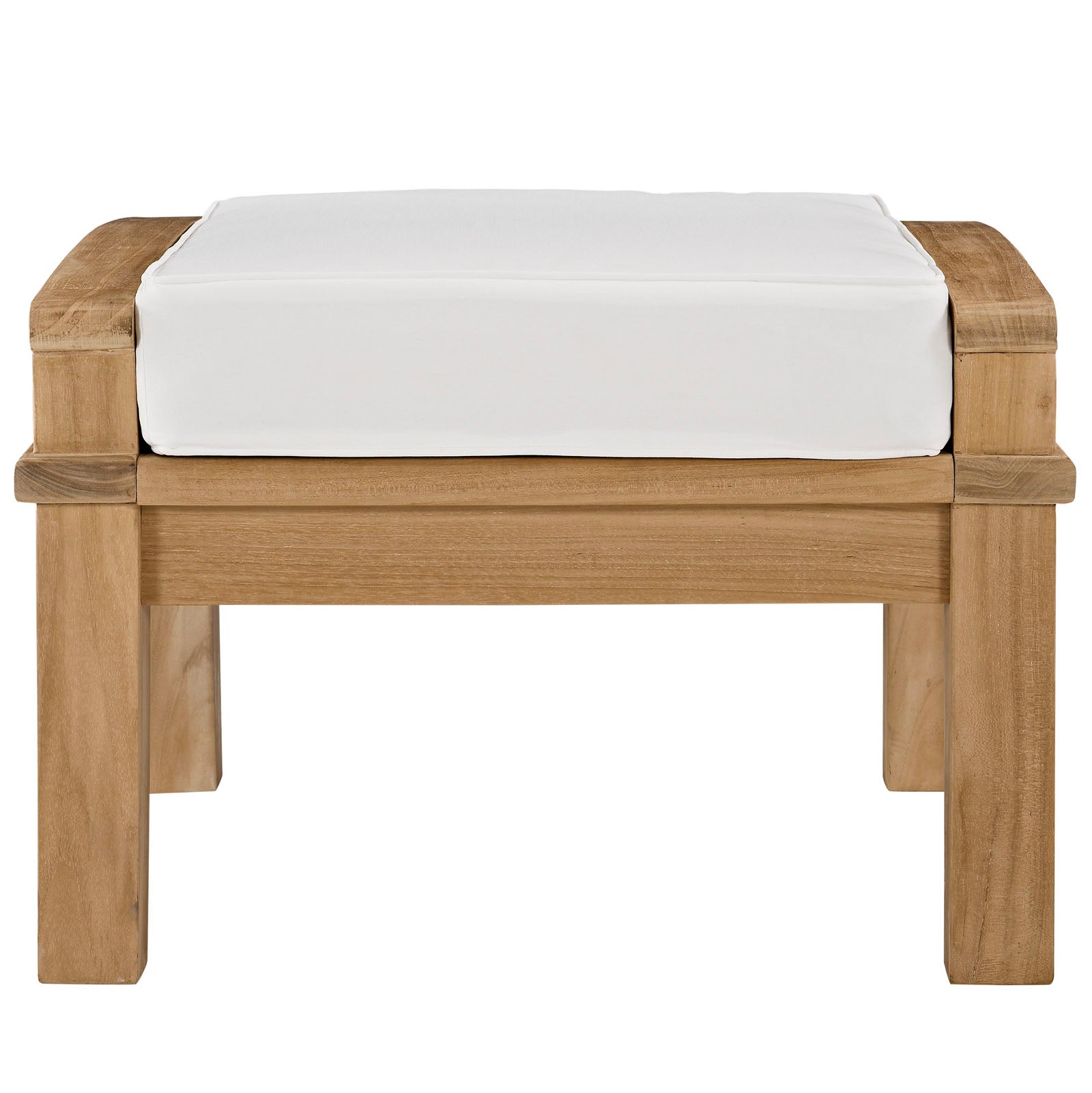 Marina Outdoor Patio Teak Ottoman by Modway