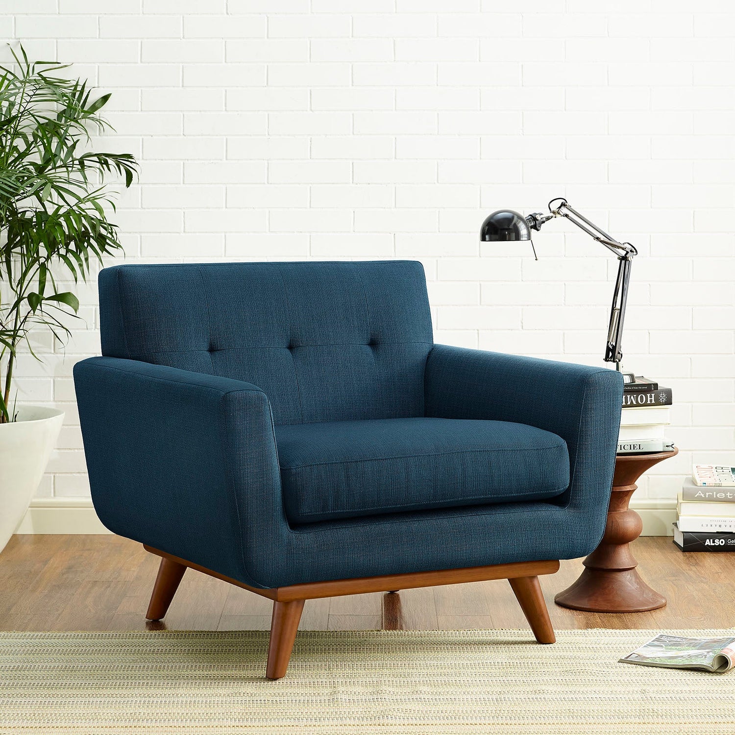 Engage Upholstered Fabric Armchair By HouseBean