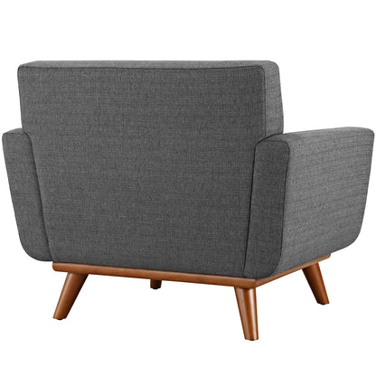 Engage Upholstered Fabric Armchair By HouseBean