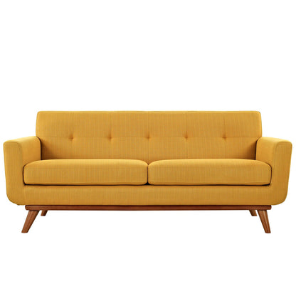 Engage Upholstered Fabric Loveseat By HouseBean