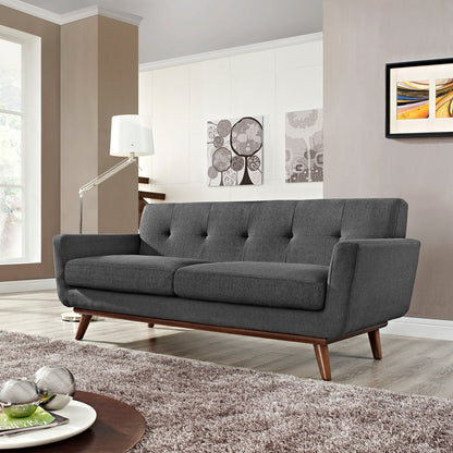 Engage Upholstered Fabric Loveseat By HouseBean