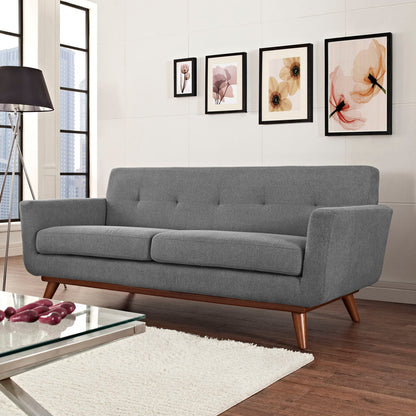 Engage Upholstered Fabric Loveseat By HouseBean