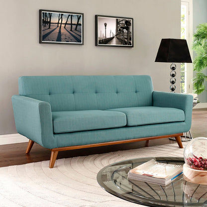 Engage Upholstered Fabric Loveseat By HouseBean