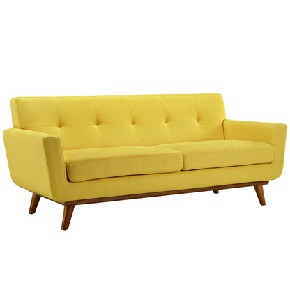 Engage Upholstered Fabric Loveseat By HouseBean