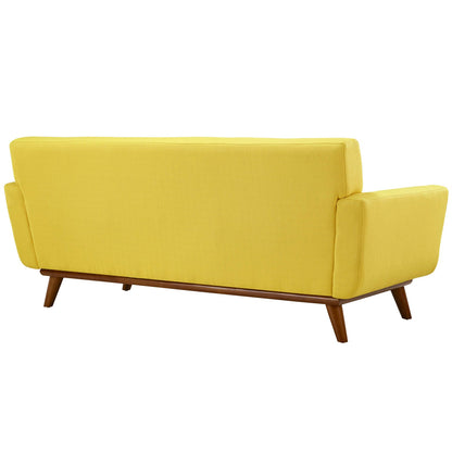 Engage Upholstered Fabric Loveseat By HouseBean