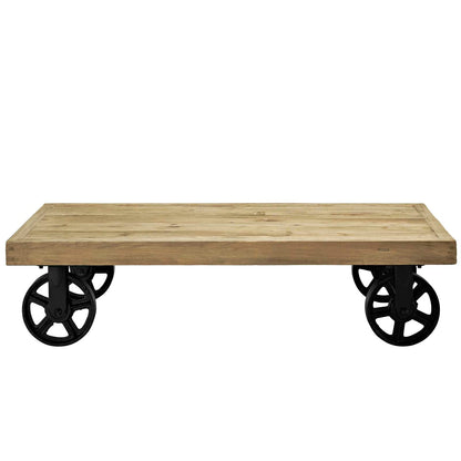 Garrison Wood Top Coffee Table by Modway