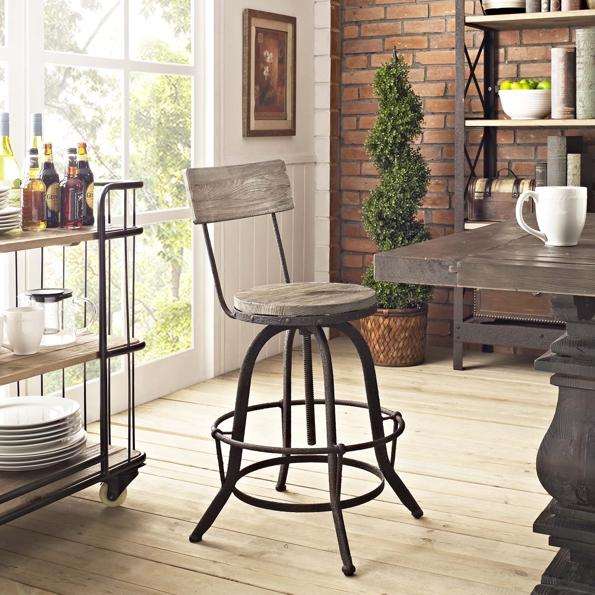 Procure Wood Bar Stool by Modway