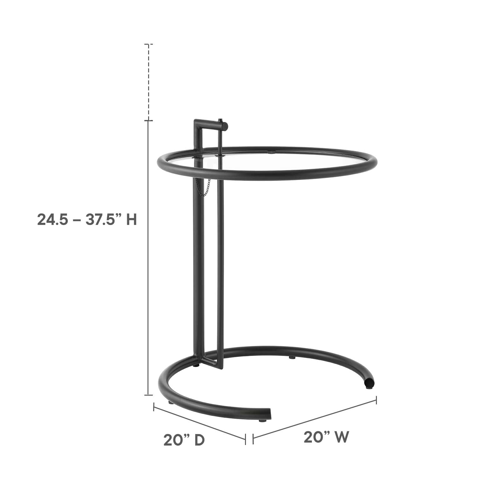 Eileen Gray Metal Side Table By HouseBean