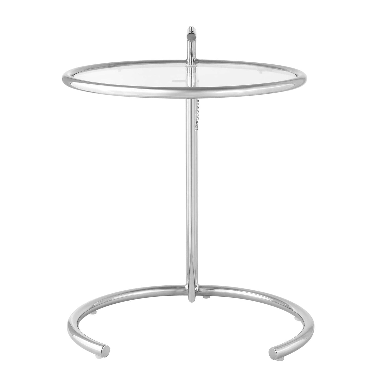 Eileen Gray Chrome Stainless Steel End Table by Modway