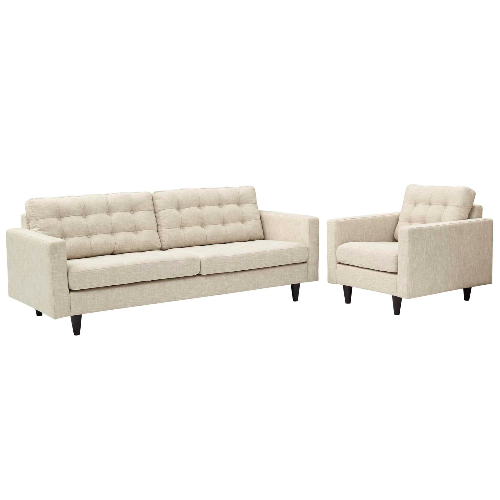 Empress Armchair and Sofa Set of 2 By HouseBean