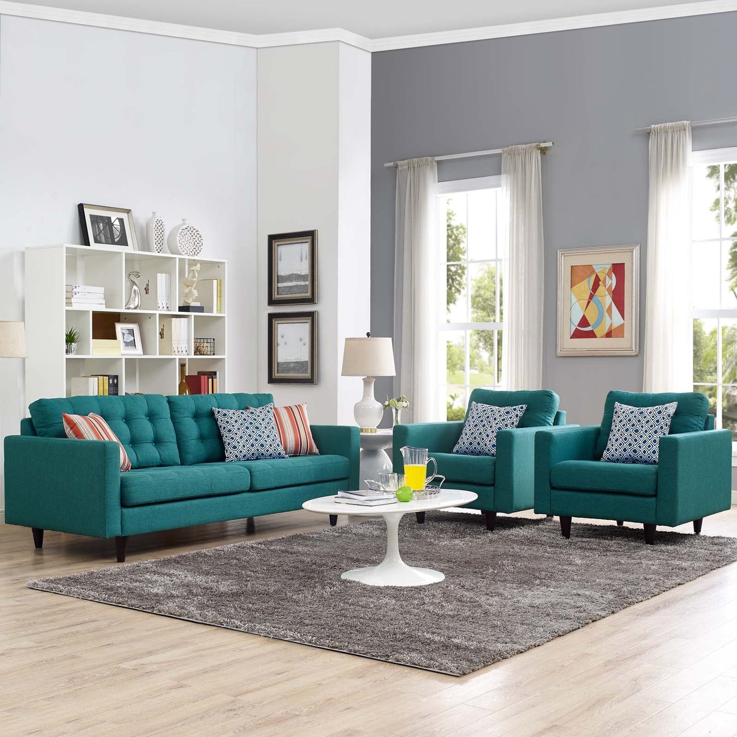 Empress Sofa and Armchairs Set of 3 By HouseBean