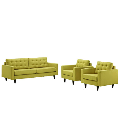 Empress Sofa and Armchairs Set of 3 By HouseBean