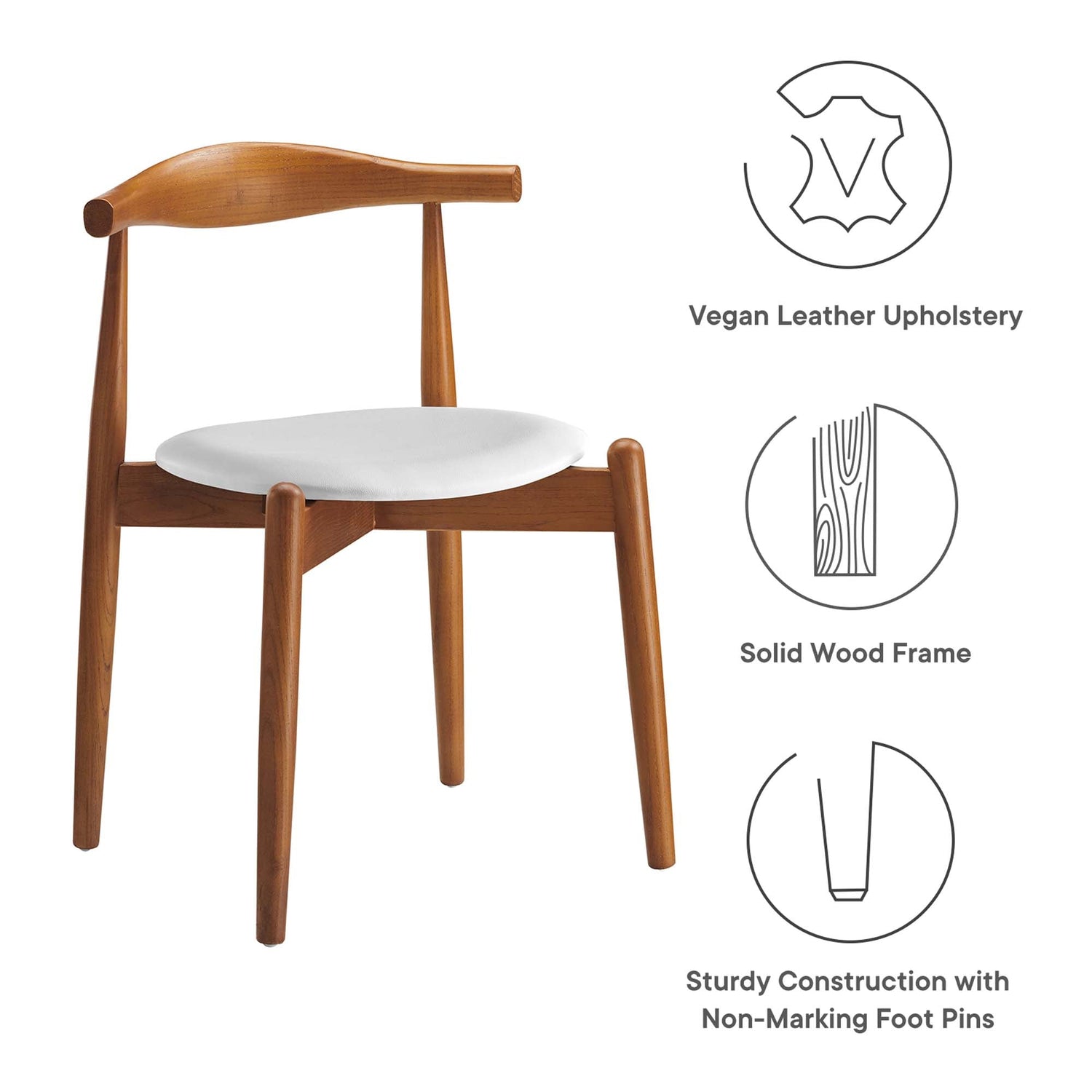 Stalwart Dining Side Chairs Set of 2 by Modway