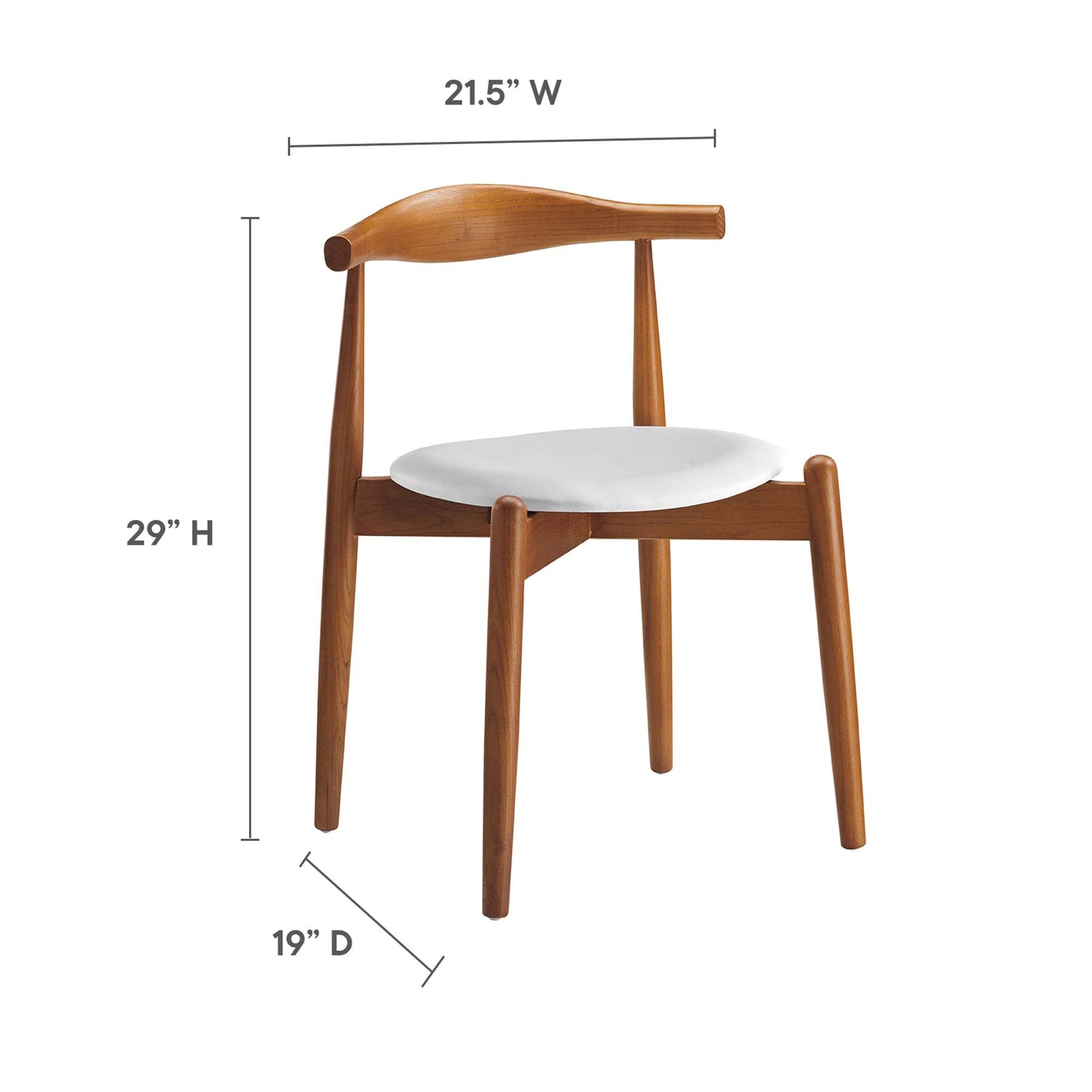 Stalwart Dining Side Chairs Set of 2 by Modway