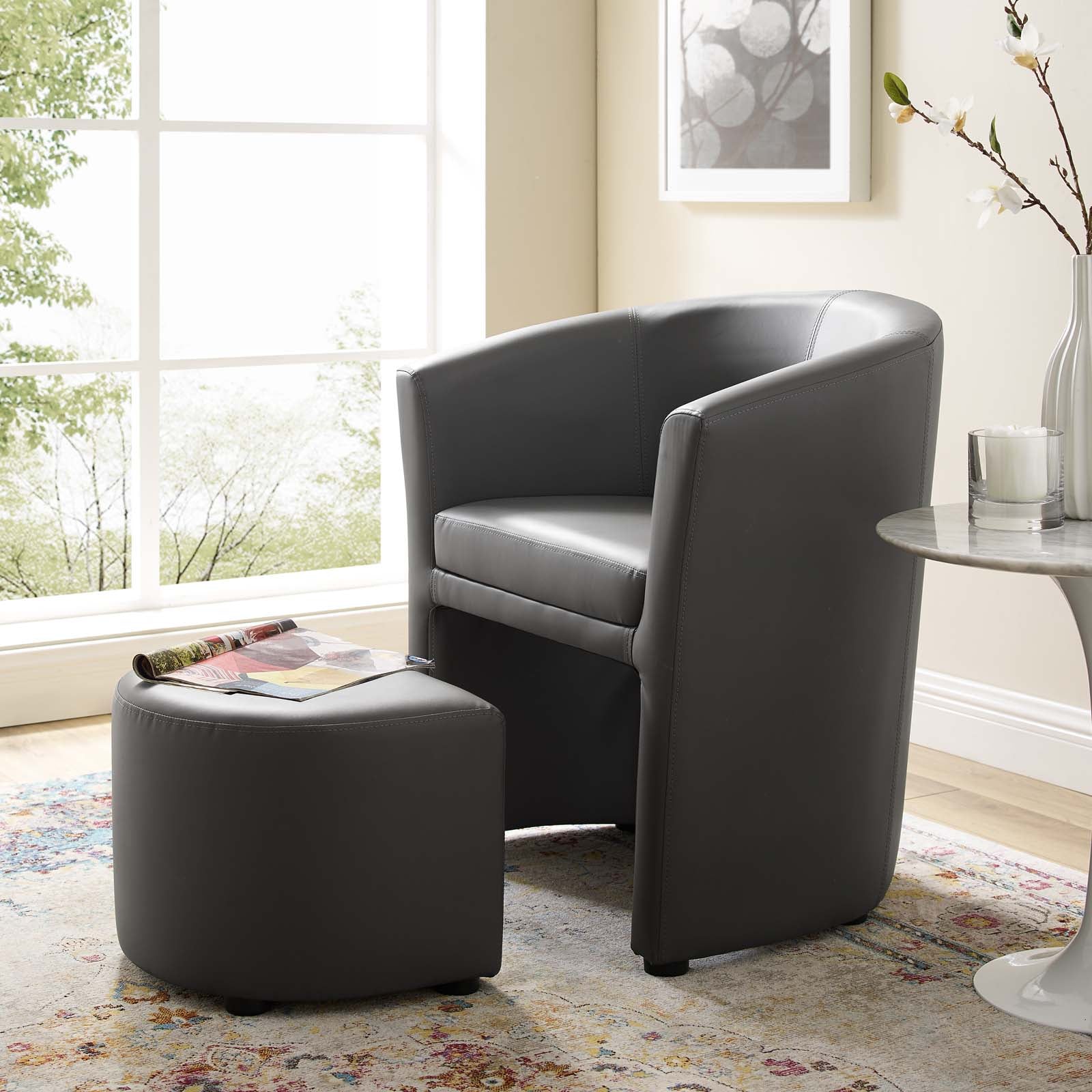 Divulge Armchair and Ottoman by Modway