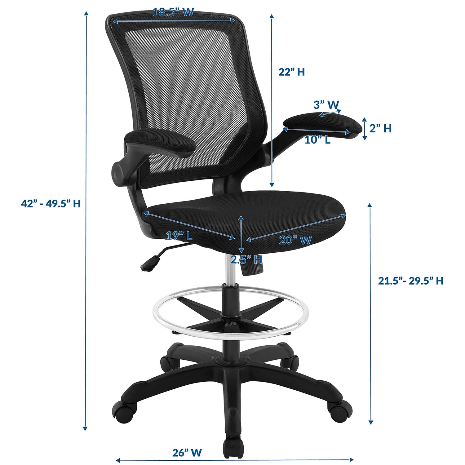 Veer Drafting Chair by Modway