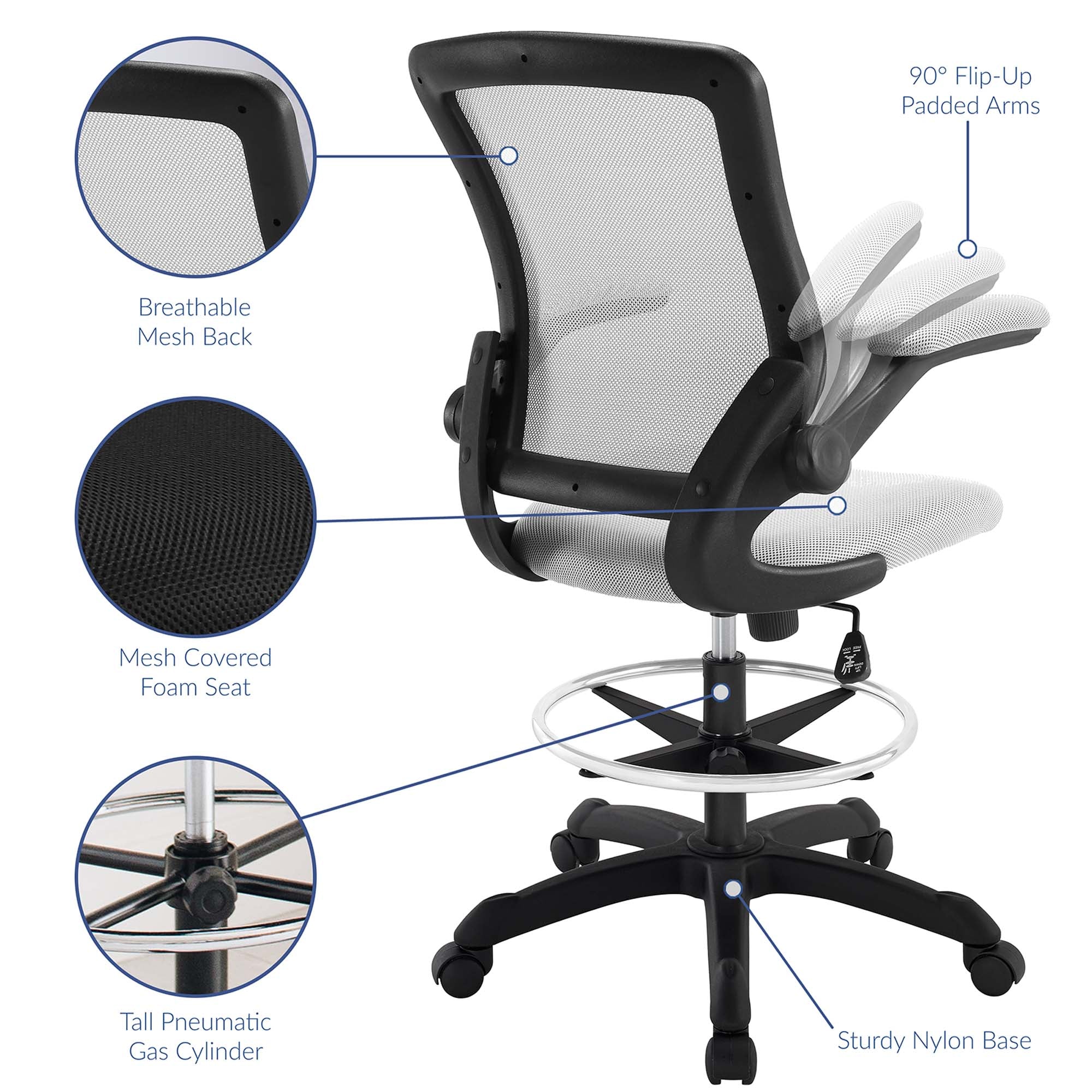 Veer Drafting Chair by Modway