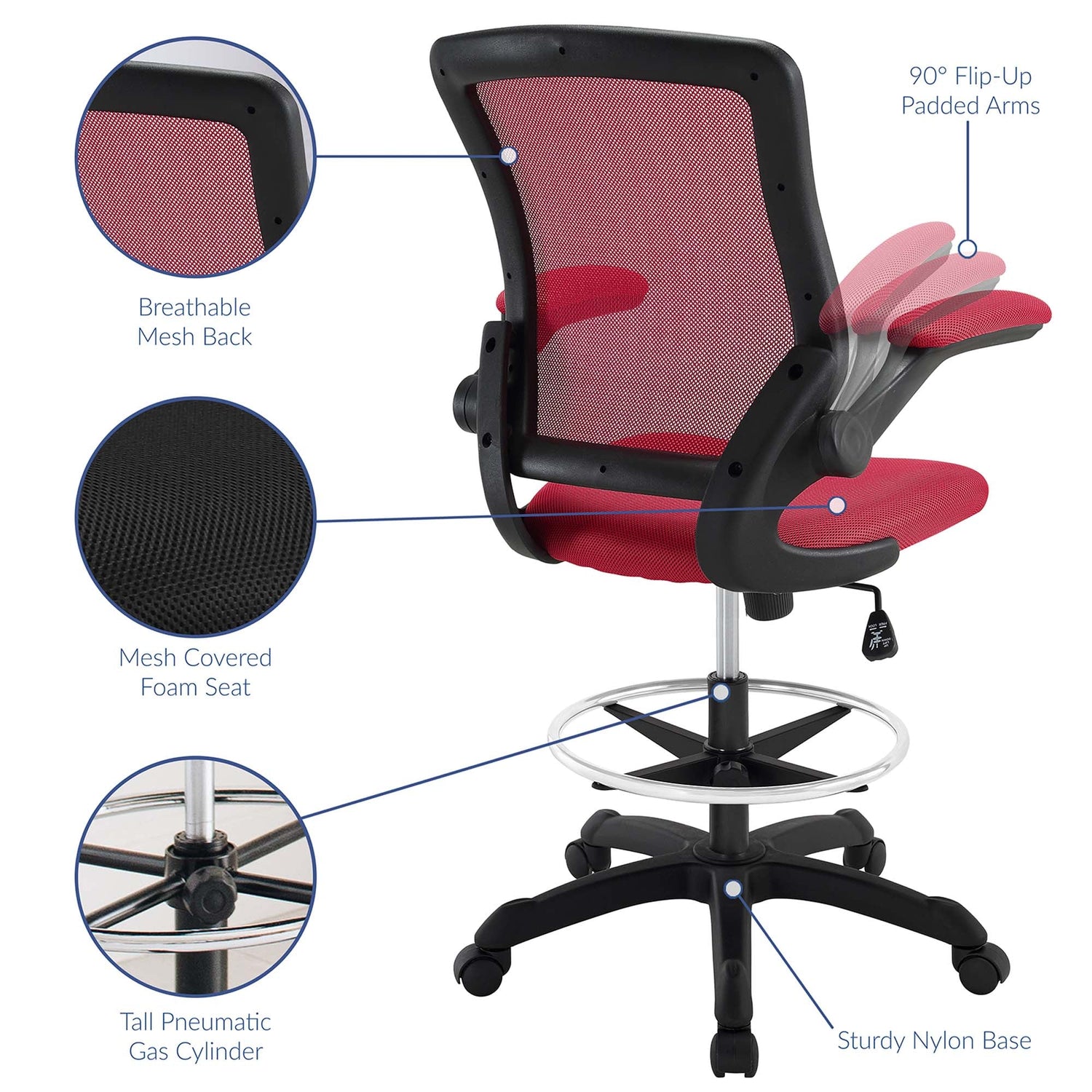 Veer Drafting Chair by Modway