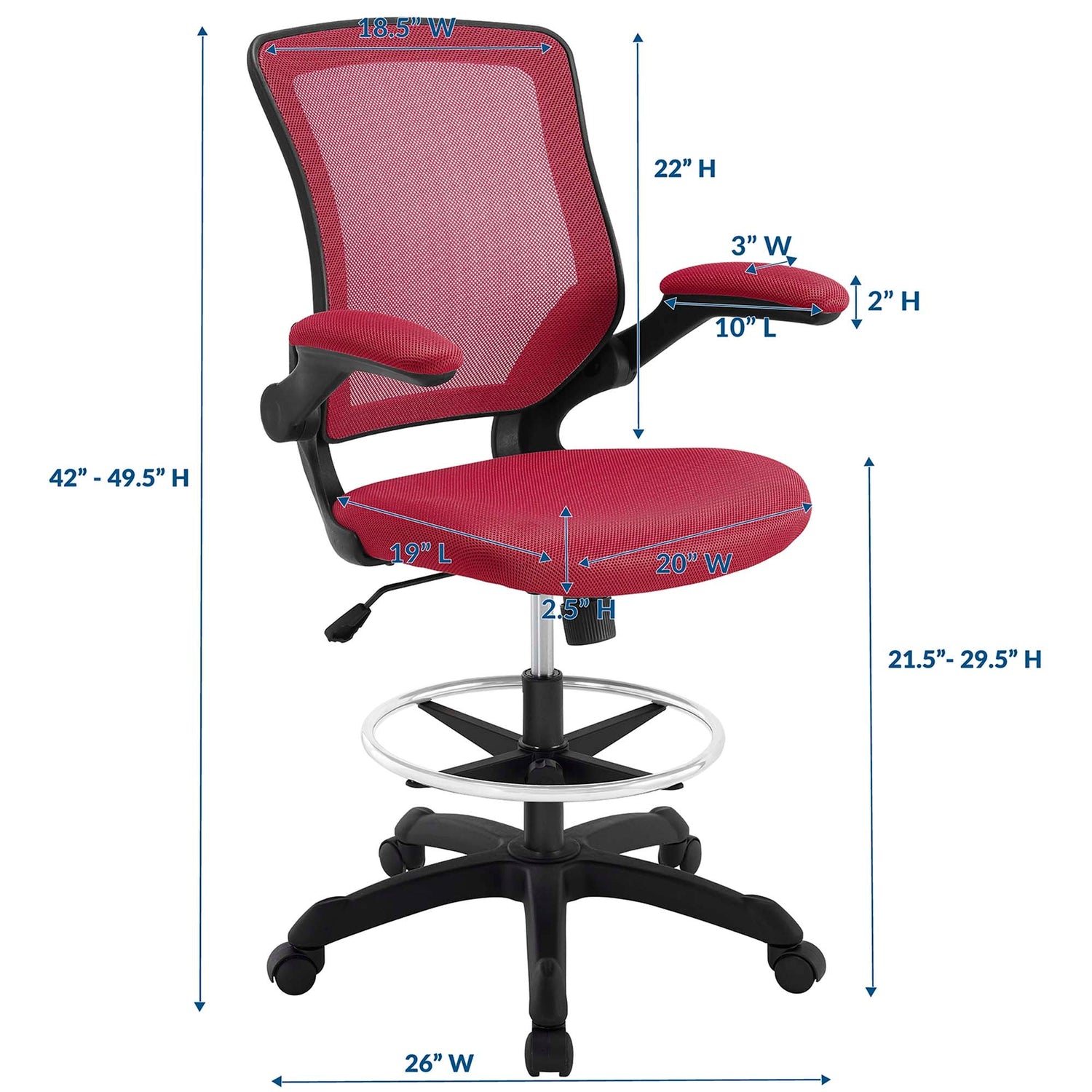 Veer Drafting Chair by Modway