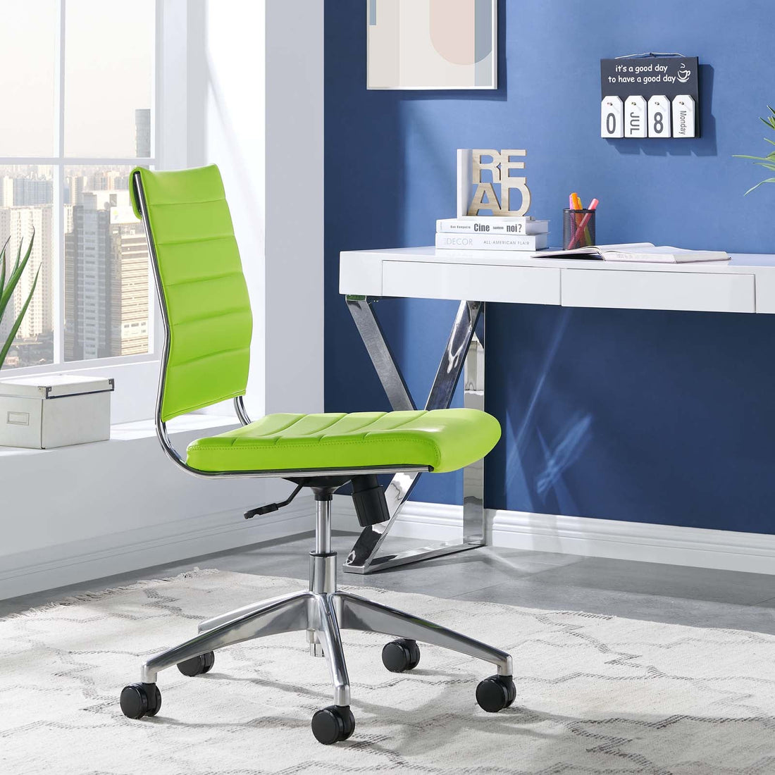 Jive Armless Mid Back Office Chair By HouseBean