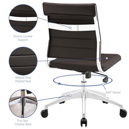 Jive Armless Mid Back Office Chair By HouseBean