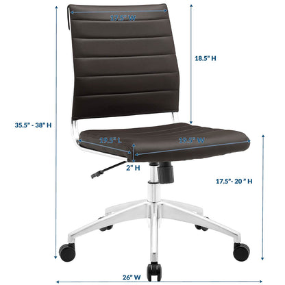 Jive Armless Mid Back Office Chair By HouseBean