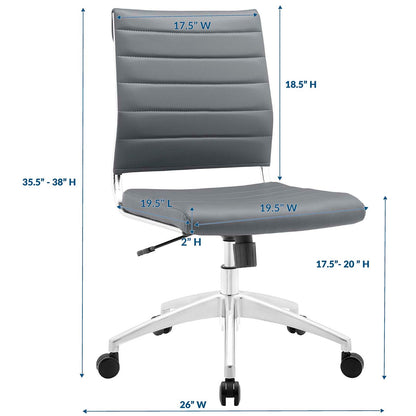 Jive Armless Mid Back Office Chair By HouseBean