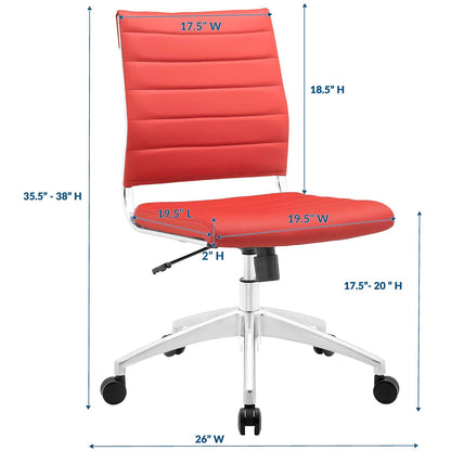 Jive Armless Mid Back Office Chair By HouseBean