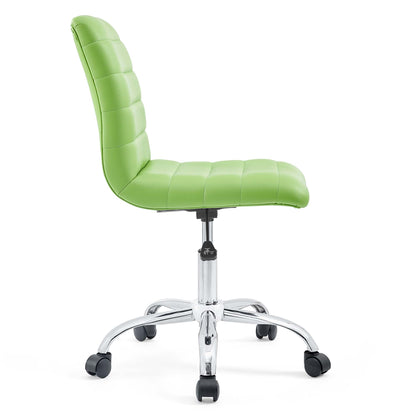 Ripple Armless Mid Back Vinyl Office Chair by Modway