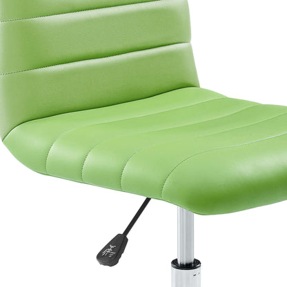 Ripple Armless Mid Back Vinyl Office Chair by Modway