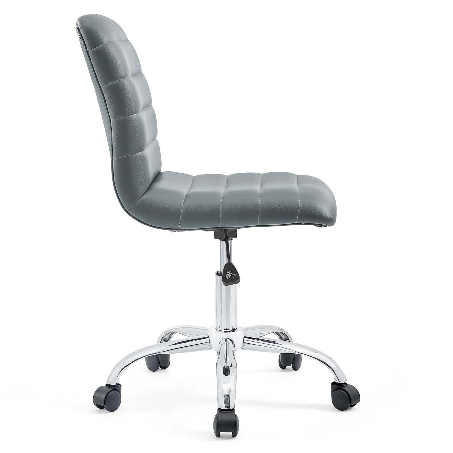 Ripple Armless Mid Back Vinyl Office Chair by Modway