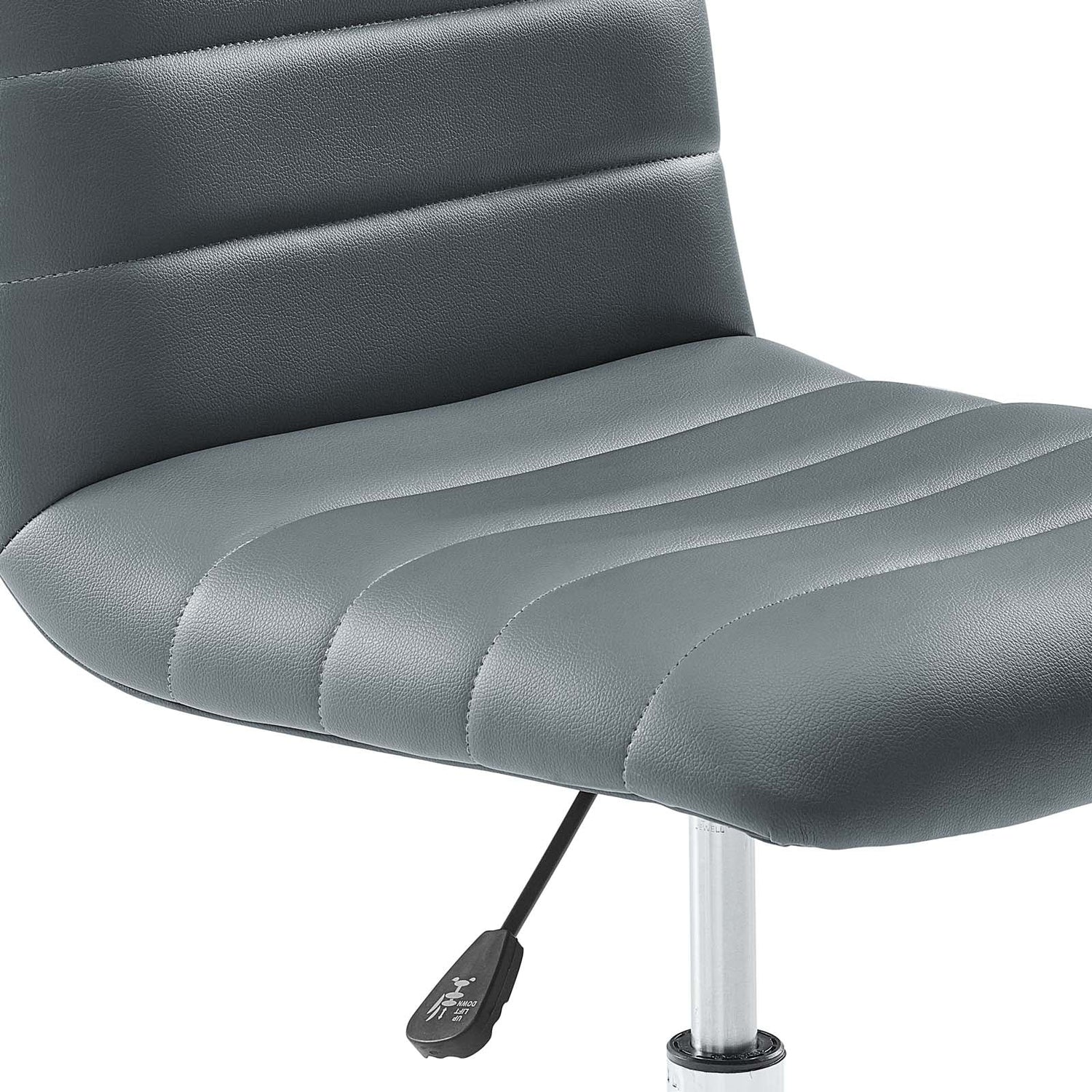 Ripple Armless Mid Back Vinyl Office Chair by Modway