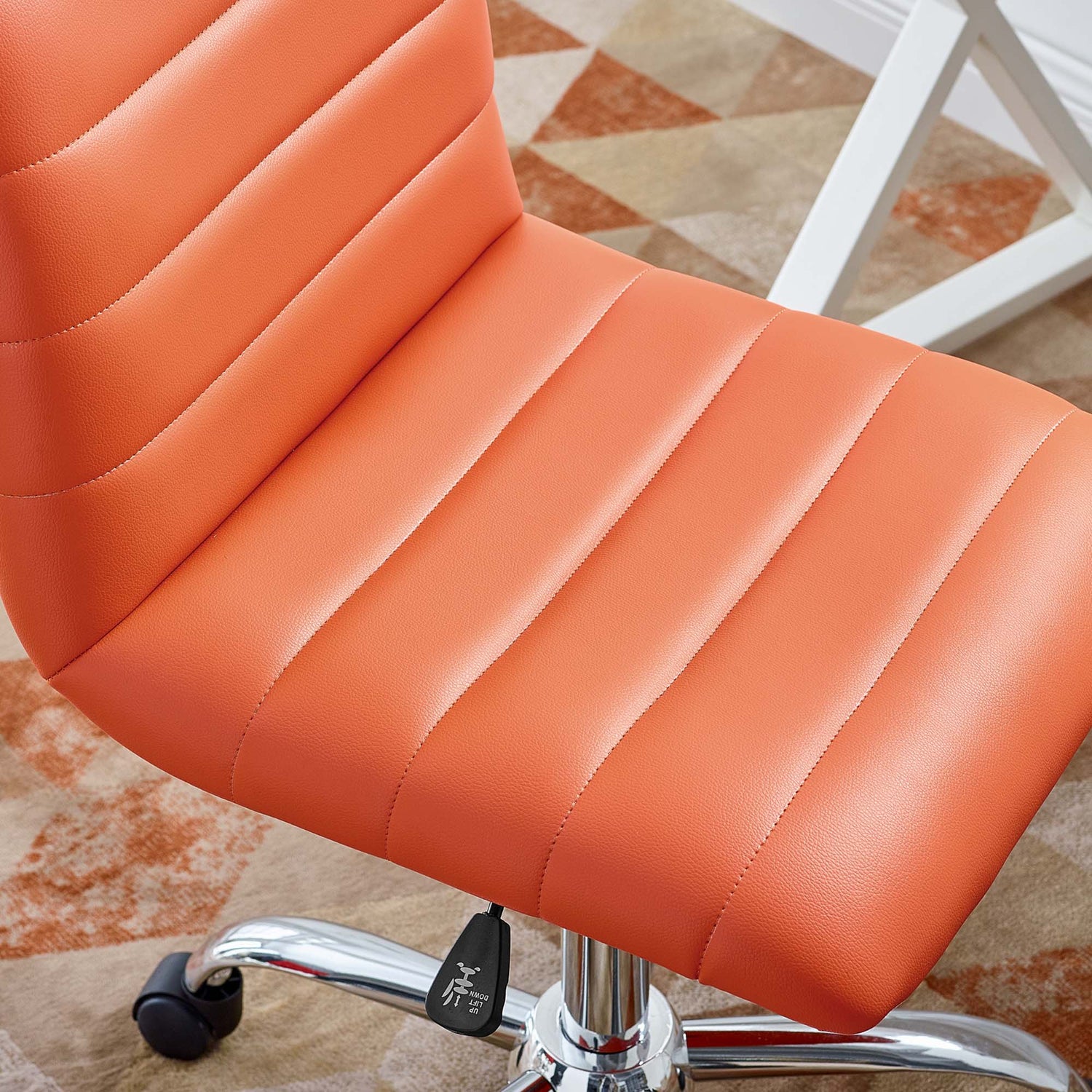 Ripple Armless Mid Back Vinyl Office Chair by Modway