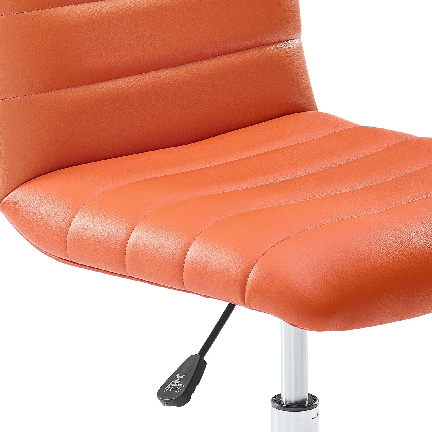 Ripple Armless Mid Back Vinyl Office Chair by Modway