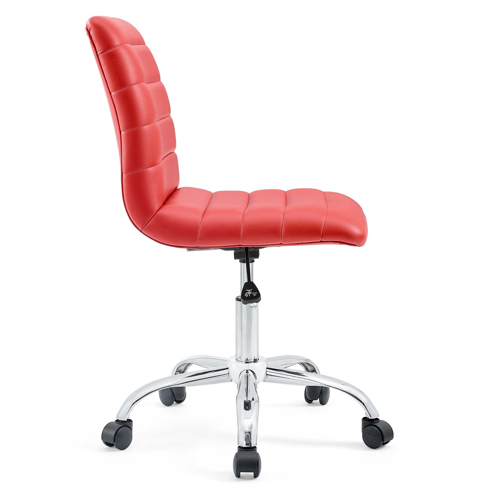 Ripple Armless Mid Back Vinyl Office Chair by Modway