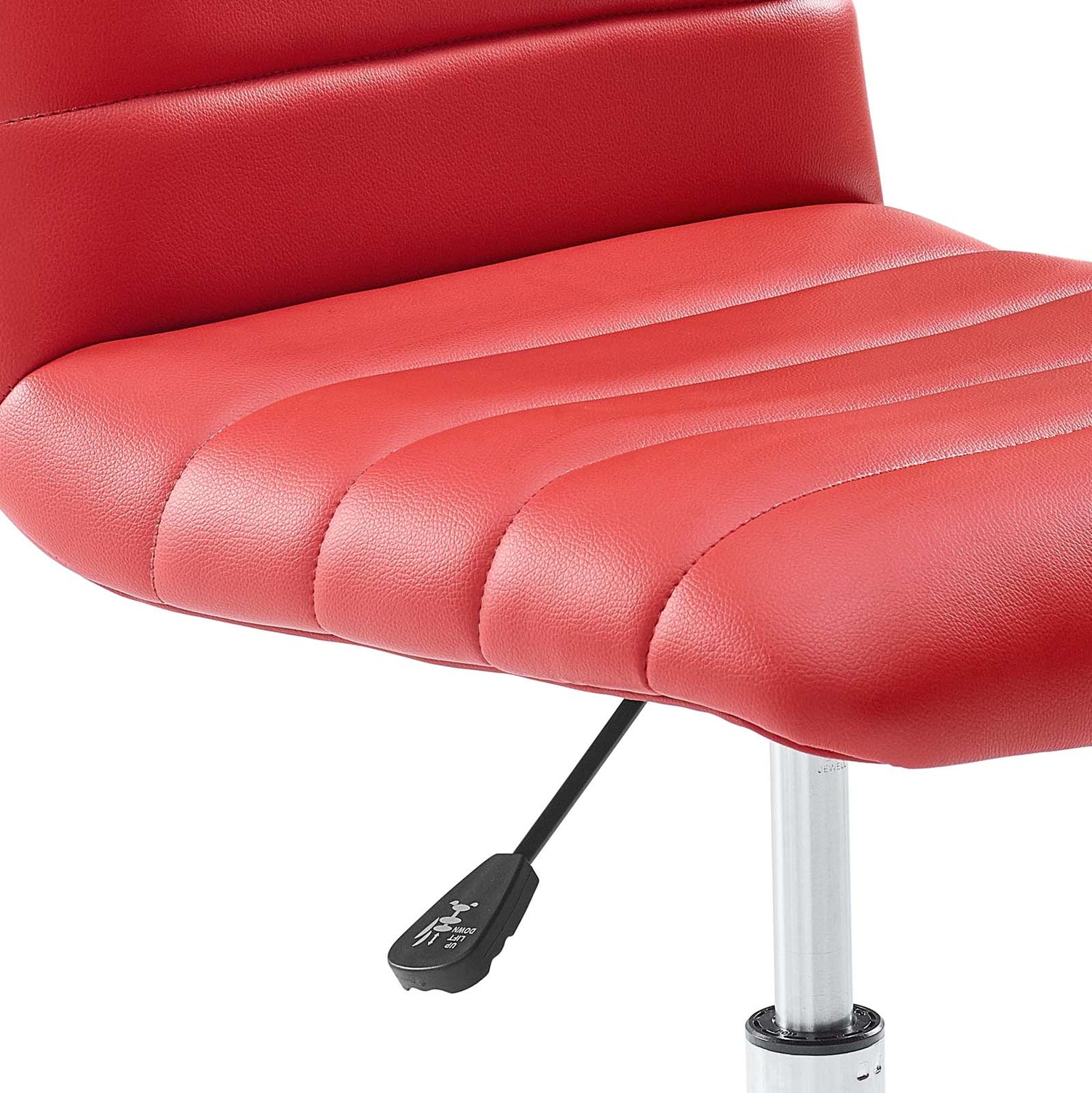 Ripple Armless Mid Back Vinyl Office Chair by Modway