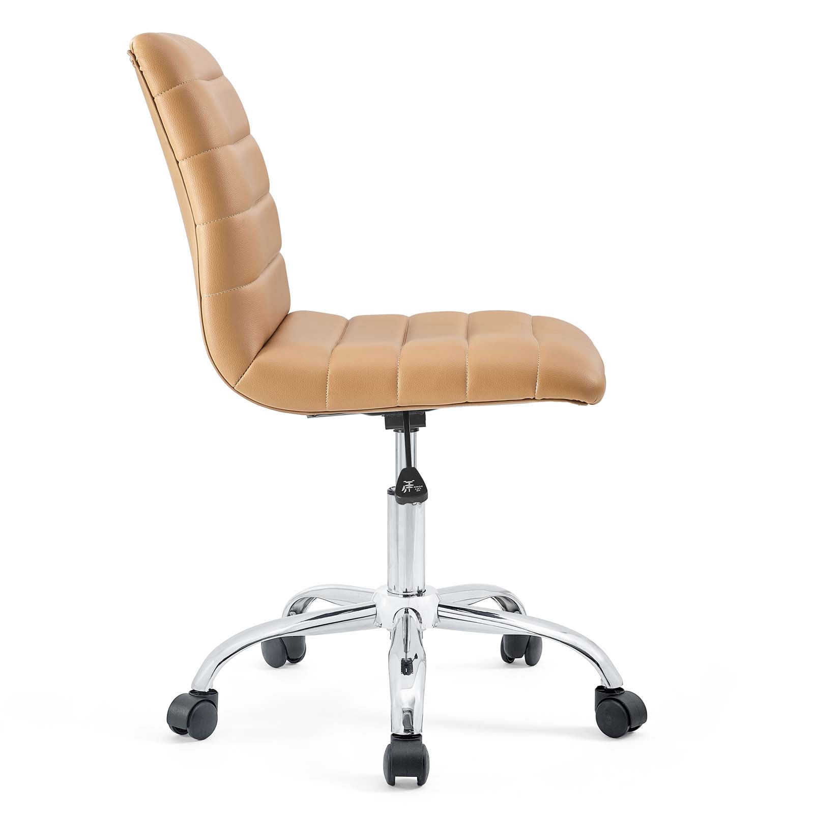 Ripple Armless Mid Back Vinyl Office Chair by Modway