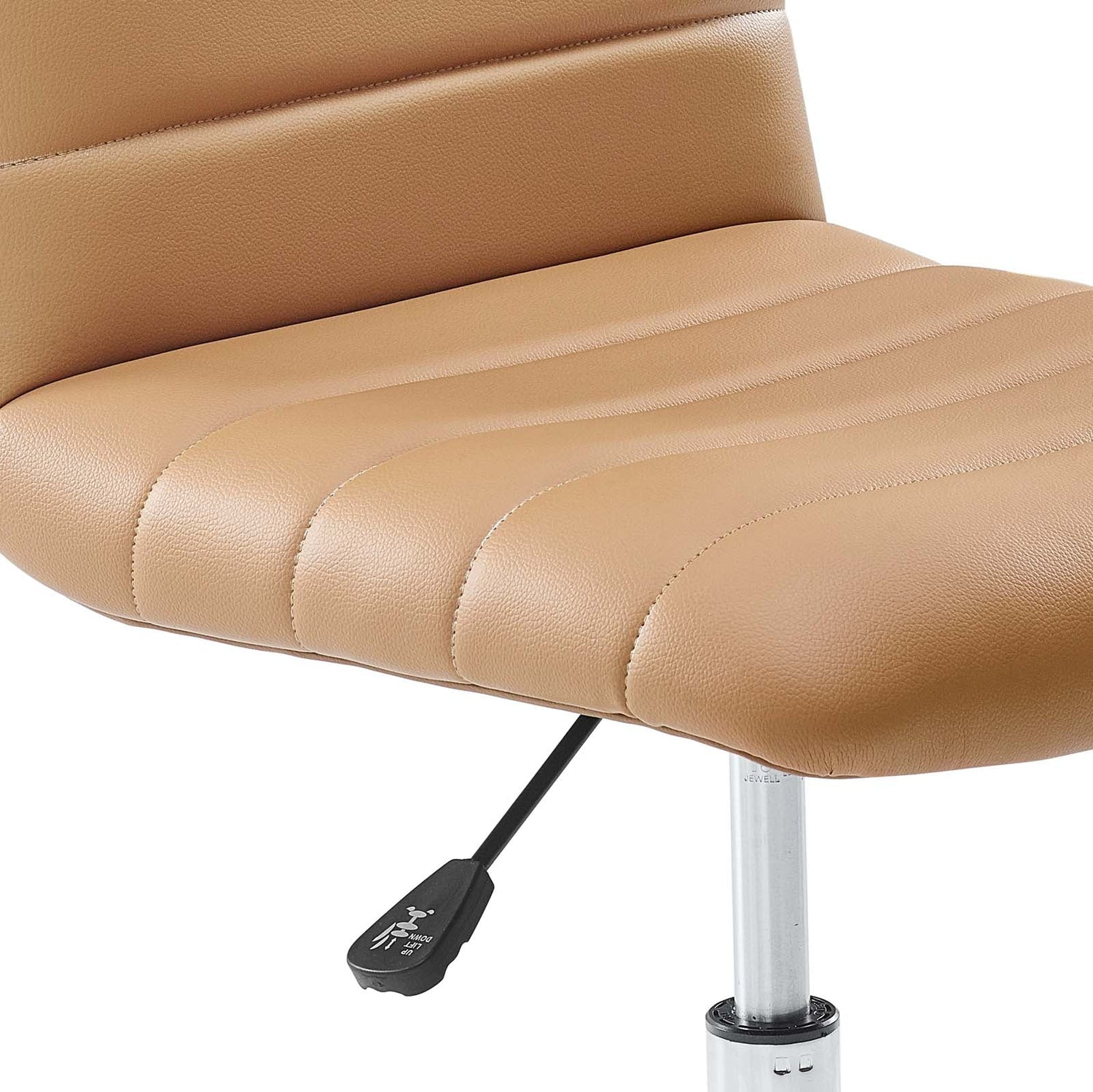 Ripple Armless Mid Back Vinyl Office Chair by Modway