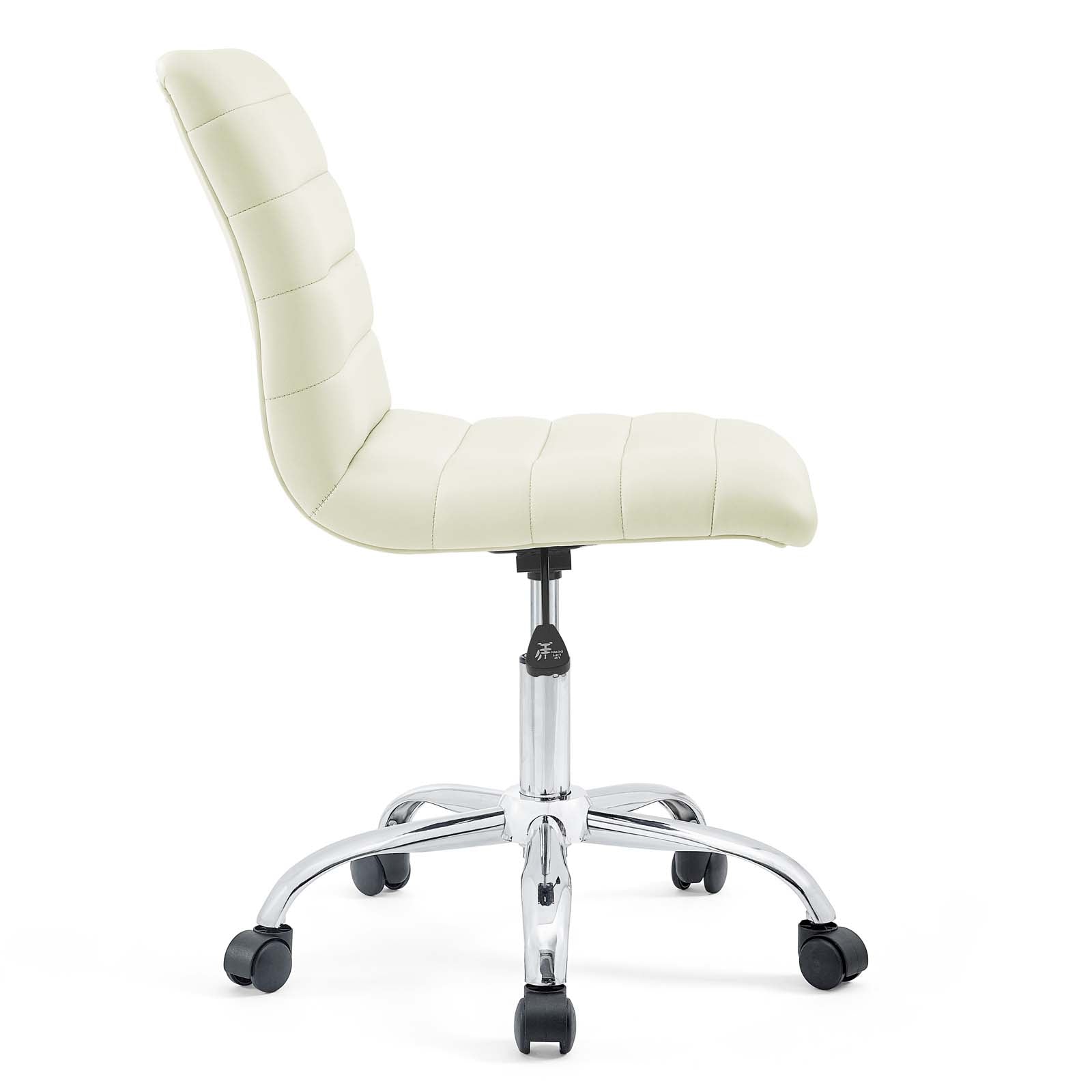 Ripple Armless Mid Back Vinyl Office Chair by Modway