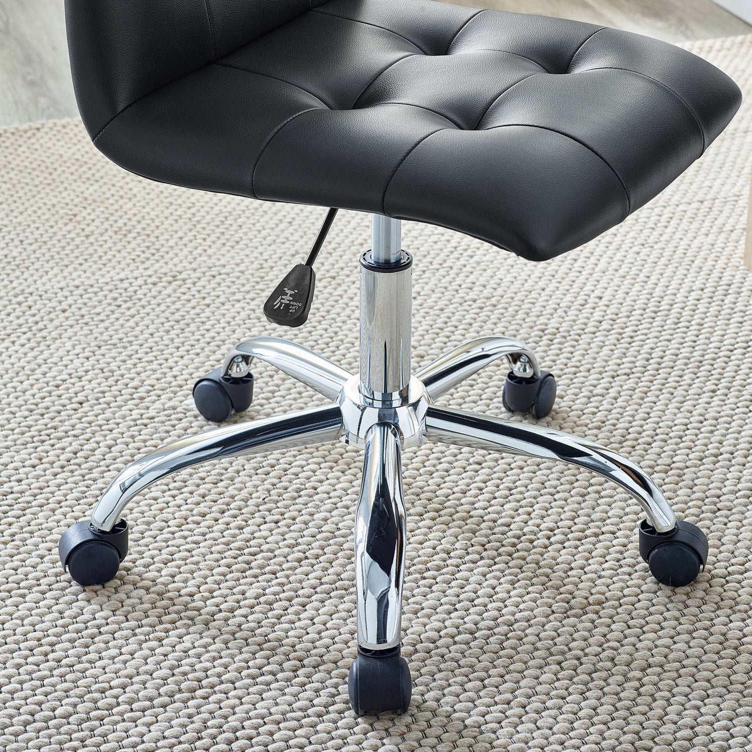 Prim Armless Mid Back Office Chair by Modway