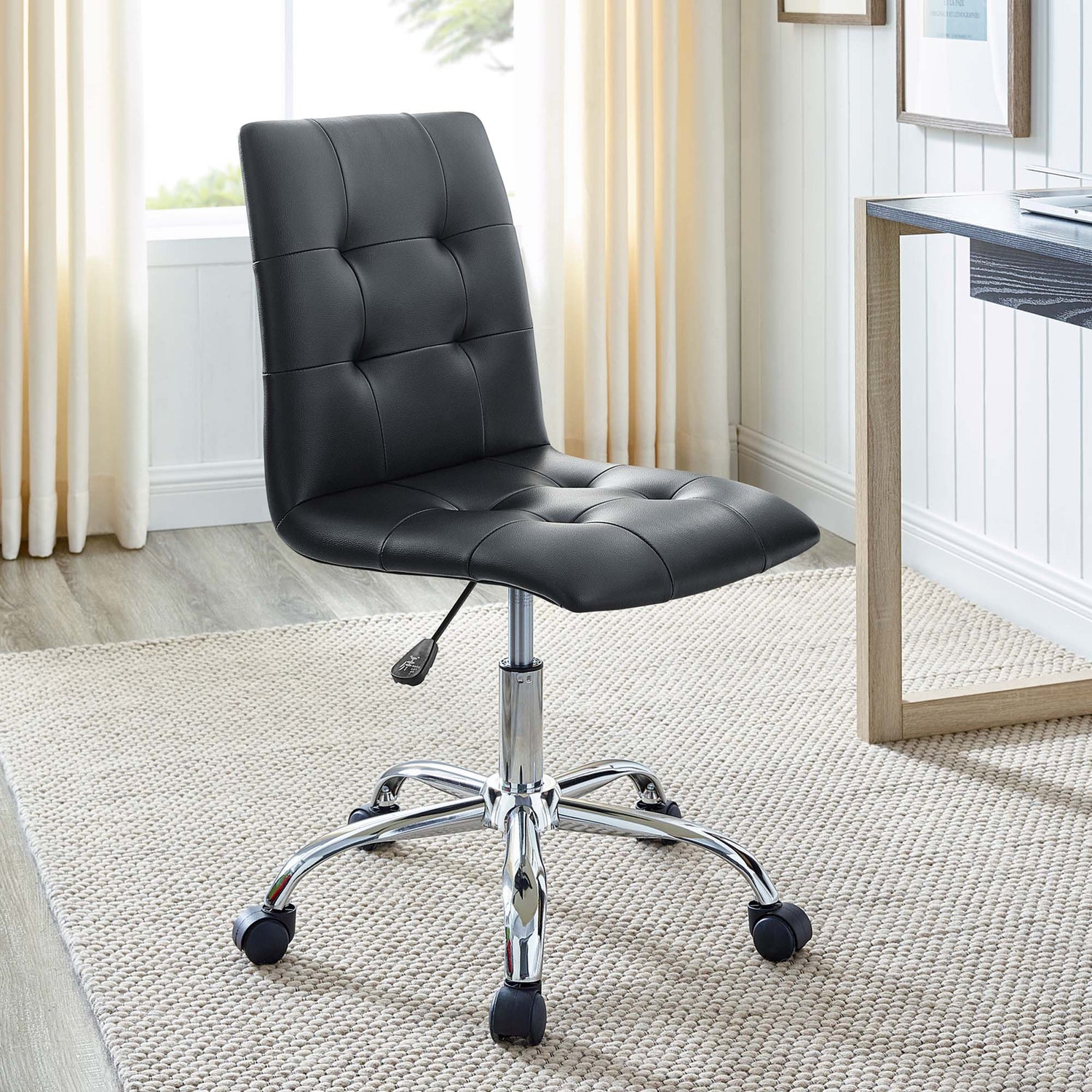 Prim Armless Mid Back Office Chair by Modway