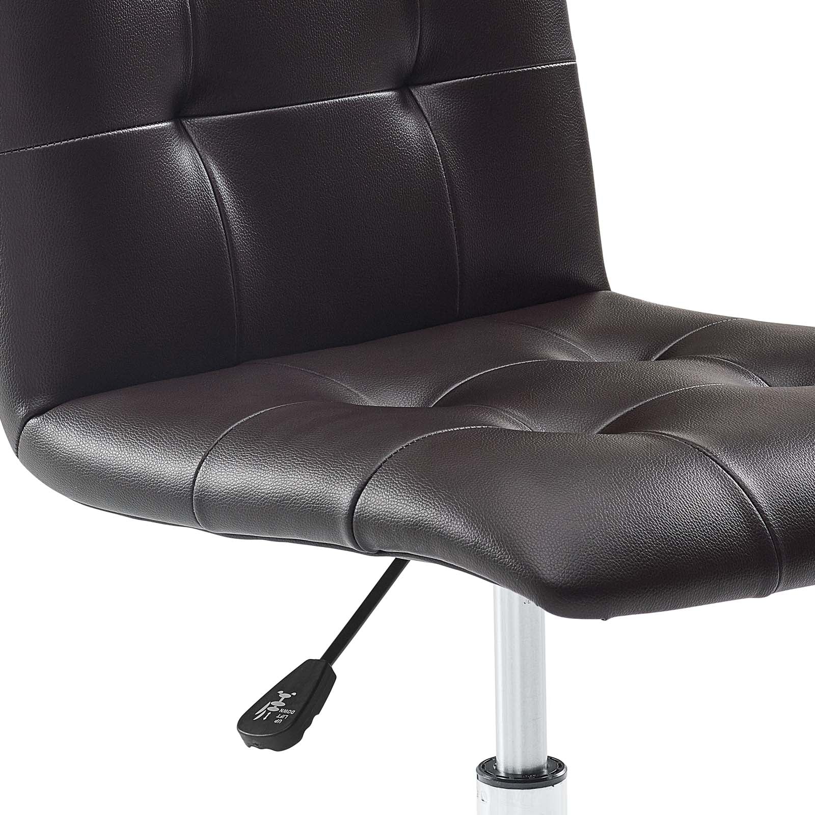 Prim Armless Mid Back Office Chair by Modway