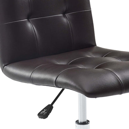 Prim Armless Mid Back Office Chair by Modway