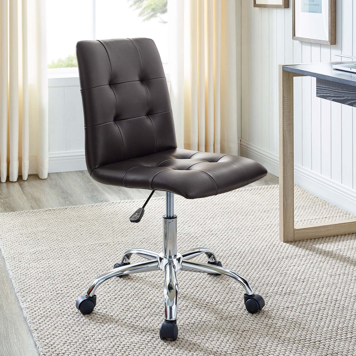 Prim Armless Mid Back Office Chair by Modway