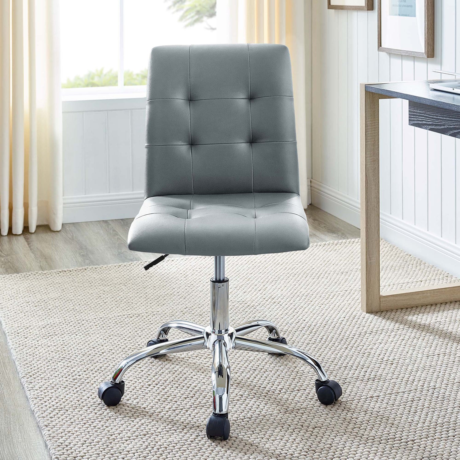 Prim Armless Mid Back Office Chair by Modway