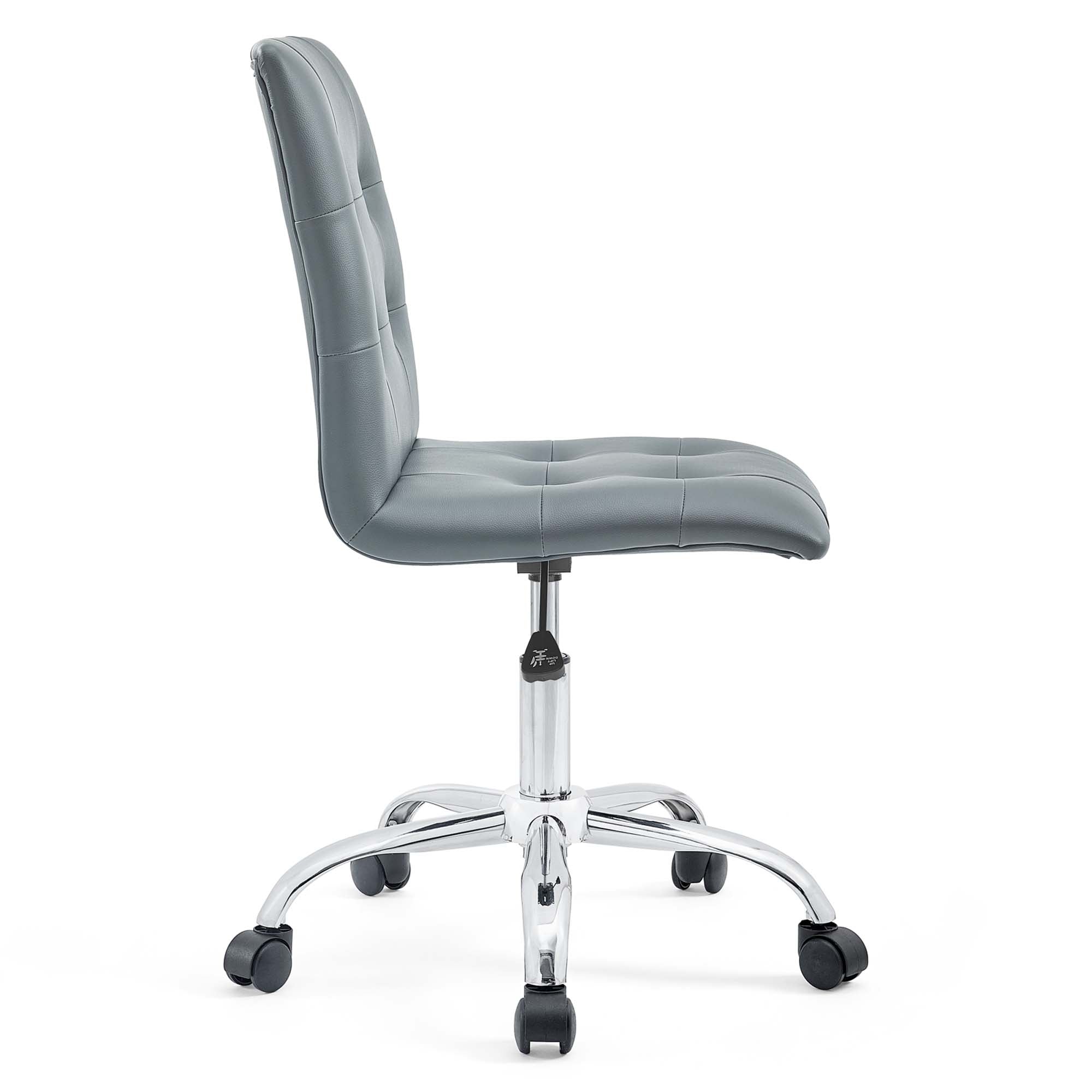 Prim Armless Mid Back Office Chair by Modway