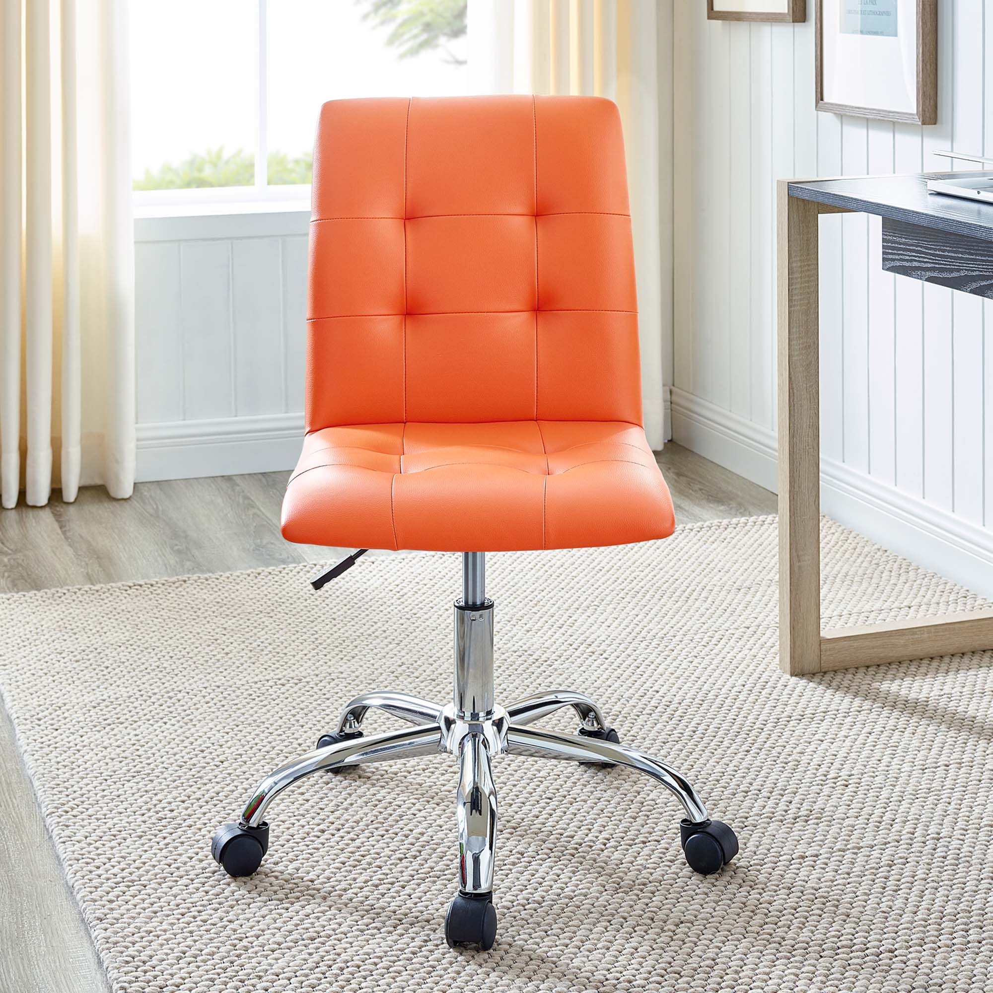 Prim Armless Mid Back Office Chair by Modway