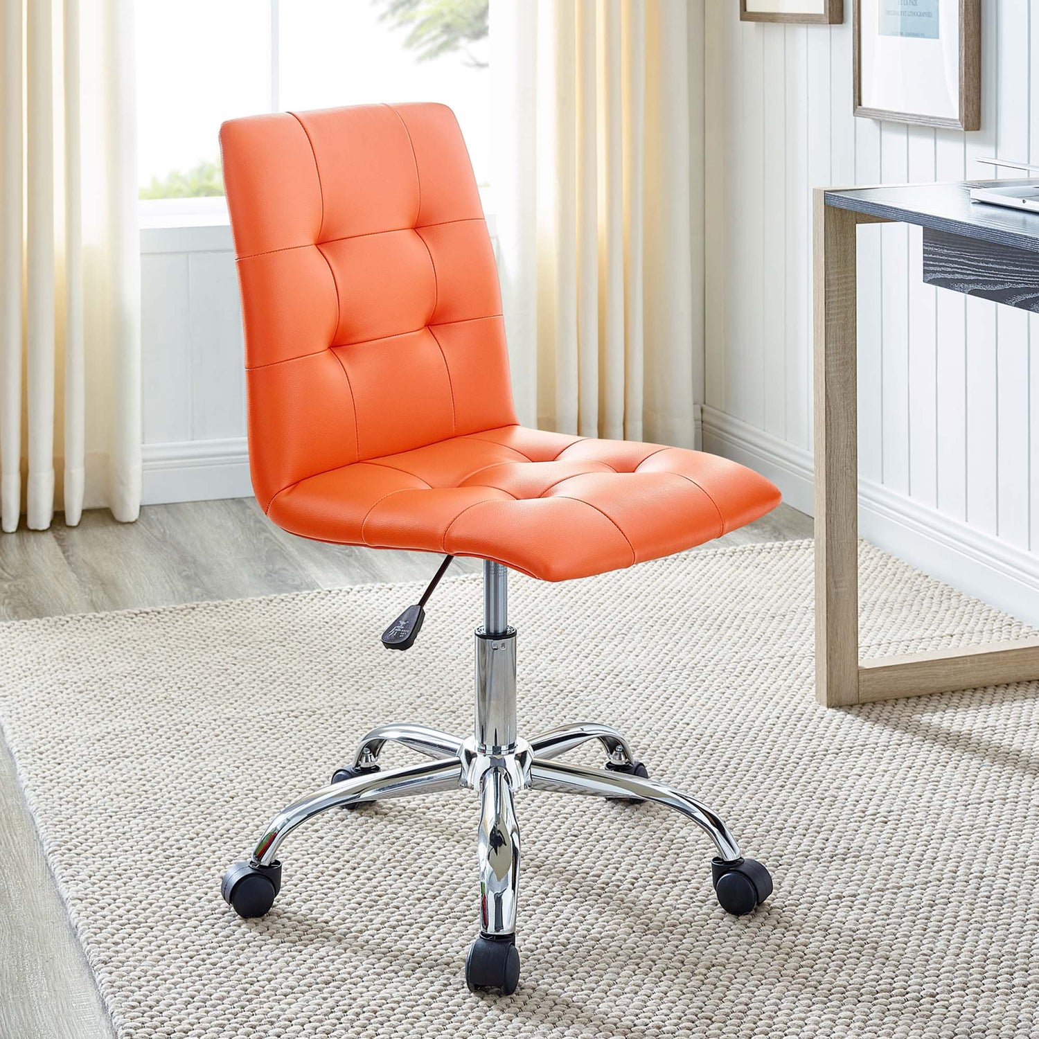 Prim Armless Mid Back Office Chair by Modway