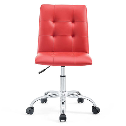 Prim Armless Mid Back Office Chair by Modway